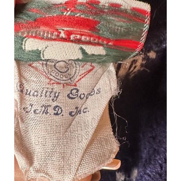 Vtg Quality Goods Canada Blue Moose Polar Bear Plush Fleece Bunting Snowsuit 24M - Picture 8 of 9